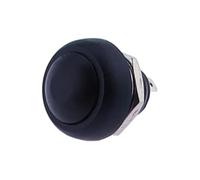1/6pcs Mini Round Push Button Switch PBS-33A Self-Locking/PBS-33B Self-Reset, 2Pin 12mm, 3A 250VAC, Electrical Equipment(PBS-33B Black,6pcs)