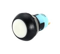 1/6pcs Mini Round Push Button Switch PBS-33A Self-Locking/PBS-33B Self-Reset, 2Pin 12mm, 3A 250VAC, Electrical Equipment(PBS-33A White,6pcs)
