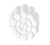 1/6Pcs Painting Palette, 18 Wells Paint Tray Pallet Reusable Flower Paint Palette For Artists Watercolor Oil Painting For Painting And Art Painting(18cm 6pcs)