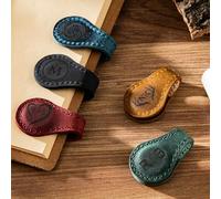 1-6PCS Personalized Leather Magnetic Bookmark, Custom Engraved Handmade Bookmark Gift for Book Lovers, Birthday Gift for Girl