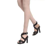 1/6th Black Female Short Boots Sandals Shoe for 12" PH UD Body