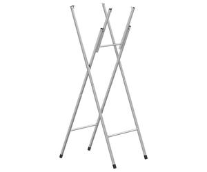 1/6x Folding Bar Table Legs Silver Galvanised Steel Furniture vidaXL