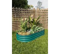 1.6x0.8m Galvanized Steel Raised Garden Bed,Green Living and Home Green One Size