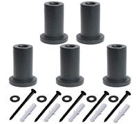 1-7/9"Barn Door spacers,barn Door spacers 1-7/9inchSliding Barn Door Hardware Track Spacers with lag Bolts, Wall Anchor for Flat Track - Pack of 5 (1-7/9inch)