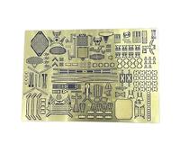 1/700 Scale Russian Slava-Class Cruiser PE Upgrade Set - Photo-Etched Brass Detail Kit for Ship Model Enthusiasts