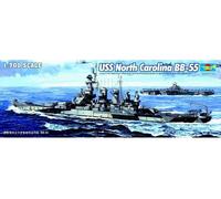 Uss North Carolina Bb-55 Aircraft Carrier 1:700 Plastic Model Kit