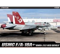 1:72 Academy Usmc F/A-18 + Vmfa-232 Red Devils Kit ACD12520 Model