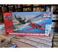 1/72 Airfix - Best of British Spitfire and Hawk Starter Set Combo