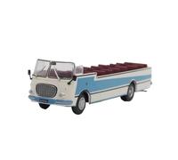 1:72 For Jelcz 043 Cabrio Bus Alloy Car Model Static Blue Vehicle Toy Collection Ornamental