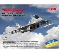 1:72 ICM KIT Radar Hunter Mig-29 9-13 Ukrainian Fight. ICM72143 Model