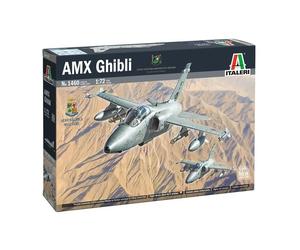1:72 ITALERI Embraer Amx Ghibli Military Airplane 1985 Kit IT1460 Model