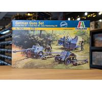 GERMAN GUNS SET: PAK35-PAK40-FLAK38 - MILITARY VEHICLES 1:72 - Italeri 7026