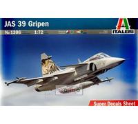 Italeri Aircraft Model Kit - SAAB JAS 39 Gripen - 1/72 Scale - Kit 1306