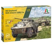 Italeri 7087 M8 Greyhound / M20 1:72 Scale Plastic Model Kit/Model Assembly