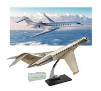 1:72 Large Scale Bombardier Global 7500 Model Business Airplane Aircraft Resin Aviation Airliner Diecast Jet Gold Plane with Stand Collectibles Hobby Gift Ornaments Office Gift