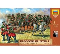 Dragoons Of Peter I The Great 1:72 Figure Plastic Model Kit ZVEZDA