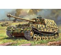 Zvezda 500785041 - 1:72 Sd.Kfz.184 Ferdinand Tiger - Plastic Construction Model Assembly Kit - for Beginners - Detailed, Camouflage