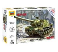 Zvezda Model Kit ISU-122 Soviet WWII Self-Propelled Gun 1:72 Scale #5054