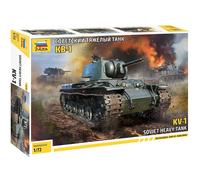 1:72 ZVEZDA Kv-1 Wwii Tank Kit ZS5070 Model