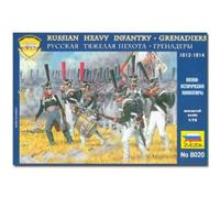 Zvezda 8020 Napoleonic Russian Heavy Infantry Grenadiers 1812 1:72 Figures