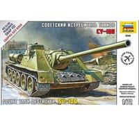 Zvezda Plastic Model Kit SU-100 Tank Destroyer 1:72 Kit 5044