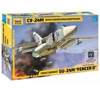 Zvezda 1:72 Sukhoi SU-24M Fencer-D Model Kit, Plastic Kit, Assembly Kit, Detailed Replica