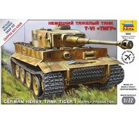 1:72 Zvezda Tiger I Kit Z5002 Model