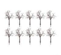 1:75 Scale Bare Tree Trunk Model for Model Railway Scene Building Parts, Realistic Artificial Trees 12cm Landscape Scenery Decoration (10 Pack)