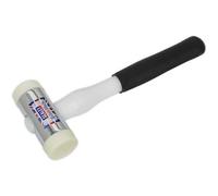 1.75Lb Durable Nylon Faced Hammer With Chrome Plated Zinc Head