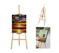 1.75M/69 inch Easel Professional Studio Artists Easel A-Frame Floor Standing Easel Tripod for Painting and Sketching, Display Easel for Wedding Painting Exhibition