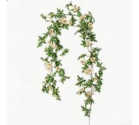 1.75m Long Artificial Flower Vine 66 Daisies(White)