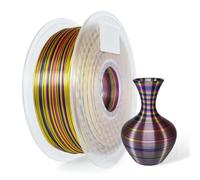 1.75mm 1kg Silk Rainbow 3D Printing Filament Rapid Gradient Twist(Gold+Magent Black)