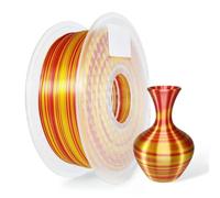 1.75mm 1kg Silk Rainbow 3D Printing Filament Rapid Gradient Twist(Gold+Red)