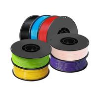 1.75mm 3D Printer Flexible Filament TPU Skin Color Black Elastic Flexible Rubber Material Roll Flex Vacuum Packaging 200g 500g(Transparent Blue B)