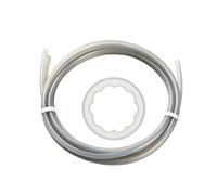 1.75mm Filament PTFE Feed Tube with Star Bore Inner Channel, 2m Replacement Part Serving 3D Printer Repair Needs PTFE Filament Liner Star Bore Tube Printer Maintenance Part