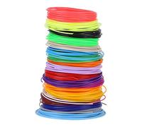 1.75mm Filament Refills for Low Temperature 3D Printer Pen, 20 Colors, Biodegradable Material - Easy Reshaping, Wide Compatibility, Ideal for Colorful 3D Art Projects