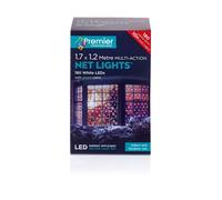 1.75x1.2m 180 White Multi-action Net Christmas Fairy Lights Bush Hedges