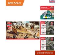 1:76 Scale Panther Tank Kit - 97-Piece Plastic Model for All Ages, Skill Level 2