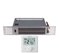 (1.7kW, Brushed Stainless Steel) Mylek 24/7 Wireless App Plinth Heater Thermostat