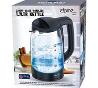 1.7L Cordless 2200W Kettle Electric Blue Led Illumination Auto Shut Off