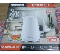 1.7L Cordless Electric Kettle 3000W Textured Premium Kettle Auto Shut-off White