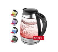 1.7L Electric Glass Kettle Temperature Control Colour Illumination 2200W STRIX