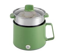 1.7L Electric Hot Pot, Mini Cooker with Over Heating Boil Dry Protection, Multi-Functional Electric Pot for Cooking Soup, Noodles, Porridge, Dumplings and Eggs, Green