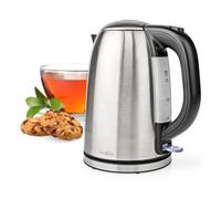 Nedis 1.7L Electric Kettle Cordless Silver 2200W Boil Dry Protection Auto Switch Off