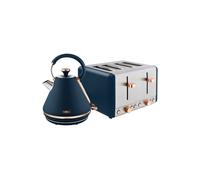 1.7L Kettle & 4 Slice Toaster Twin Pack Tower Dark Blue One Size