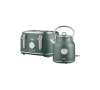 1.7L Kettle & 4 Slice Toaster Twin Pack Tower Dark Green One Size