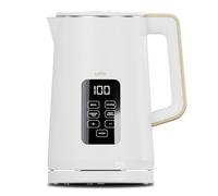 Electric Digital Kettle with Temperature Control, 3000W Rapid Boil, LED Display, 1.7 Litre Cello White One Size