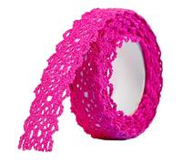 1.7M Decorative Lace Ribbon Tape Colorful Adhesive Fabric for Scrapbooking Decoration Sewing Craft Gift Wrapping Scrapbooking Trim