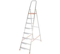 1.7m Lightweight Aluminium Platform Step Ladders 8 Tread Anti Slip DIY Steps