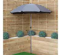 1.7m Outdoor Garden Patio Parasol Sun Shade in Grey